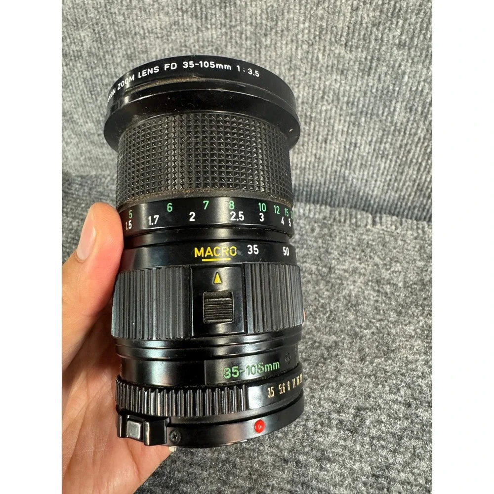 Canon Zoom Lens FD 35-105mm 1:3.5 Macro Manual Focus Made in Japan 190586